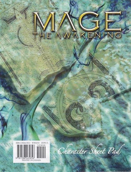 Mage the Awakening - Character sheetpad (A Grade) (Genbrug)